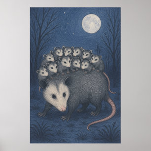 Affiche Mama Opossum