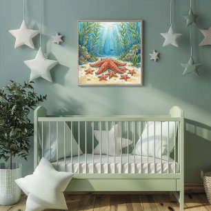 Affiche Mama Starfish et Bébés Crèche
