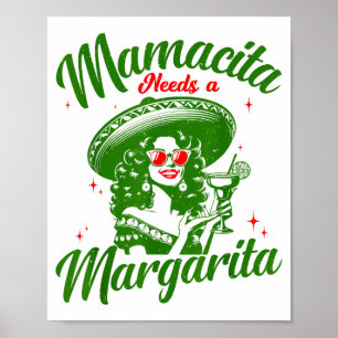 Affiche Mamacita a besoin d'une Margarita Cinco De Mayo Fe