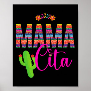 Affiche Mamacita Cinco De Mayo 5 De Mayo Cactus Fête Femme
