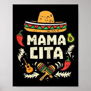 Affiche Mamacita Famille Cinco De Mayo Tenue Couple Mexi