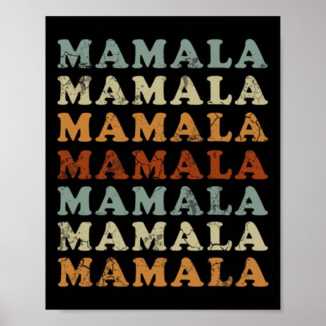 Affiche Mamala Kamala Harris 24 Démocrate (Devant)