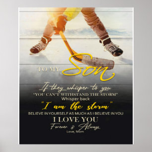 Affiche Maman À mon Fils Cadeau, Son Idée Cadeau Anniversa