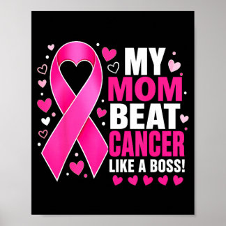 Affiche Maman a vaincu le cancer du sein comme une vraie g
