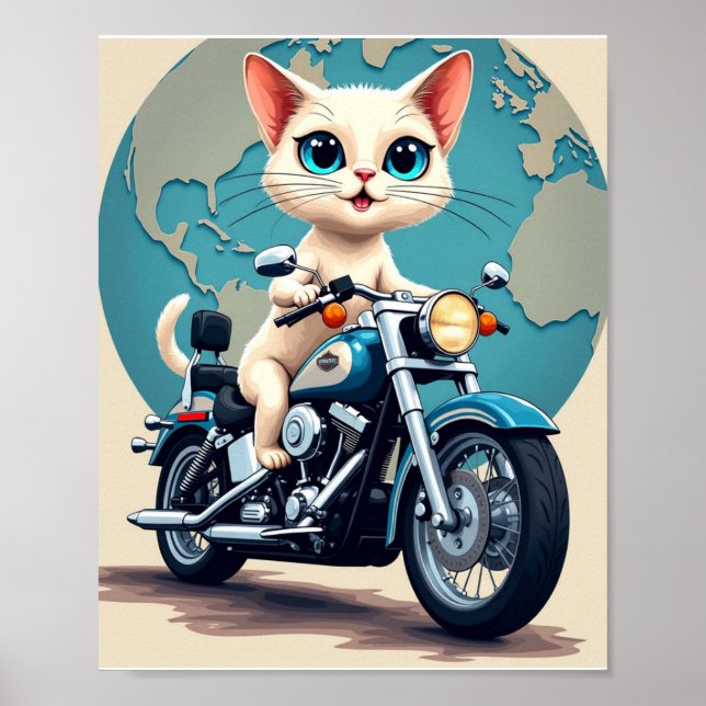 Affiche Maman au chat (Devant)