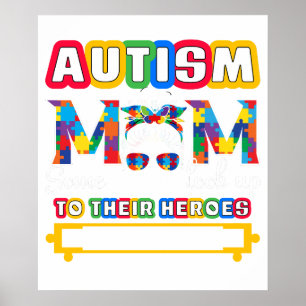 Affiche maman autiste certaines personnes regardent leurs