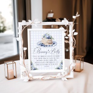 Affiche Maman Belly Blueberry Pancake Baby Brunch