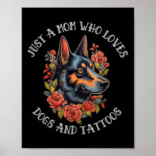 Affiche Maman Bergère Allemande Qui Aime Les Chiens Et Les