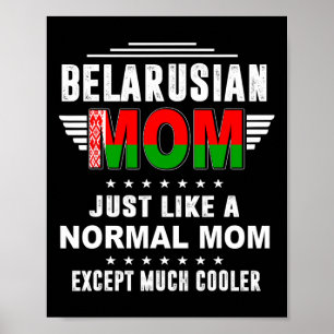 Affiche Maman Biélorusse Comme Maman Normale Sauf Beaucoup