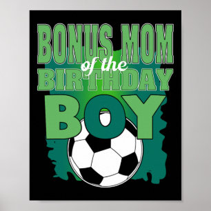Affiche Maman Bonus Du Groupe De Football Du Garçon D'anni