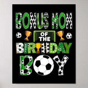 Affiche Maman Bonus Du Joueur De Football Anniversaire Gar