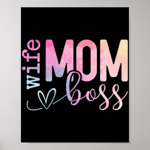 Affiche Maman Boss Funny Mothers Day