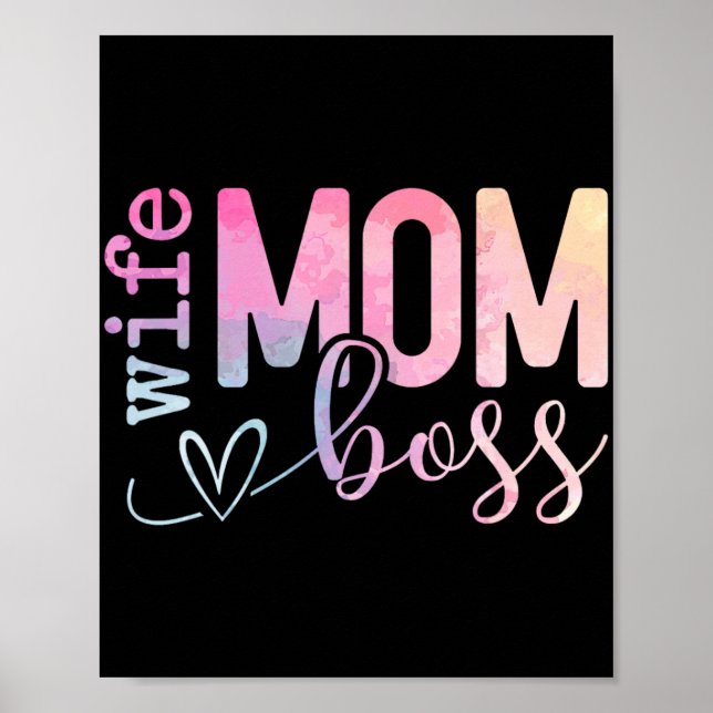 Affiche Maman Boss Funny Mothers Day (Devant)