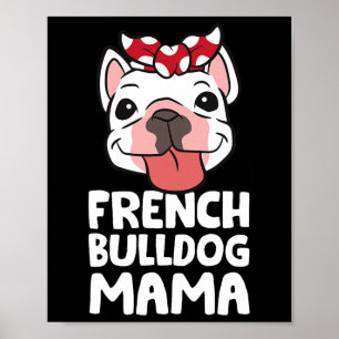 Affiche Maman Bouledogue Français Chien Bouledogue Françai