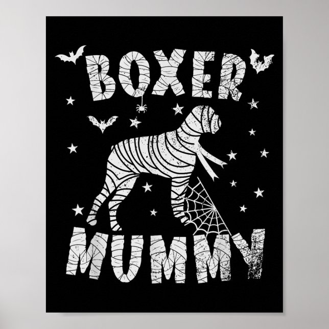 Affiche Maman Boxer - Halloween (Devant)