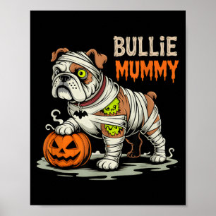 Affiche Maman Bullie Halloween Bouledogue