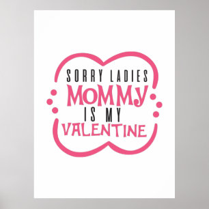 Affiche Maman Cadeau Couple Est Mon Valentin
