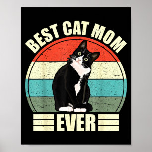 Affiche Maman chatte toujours t-shirt drôle fête des mères