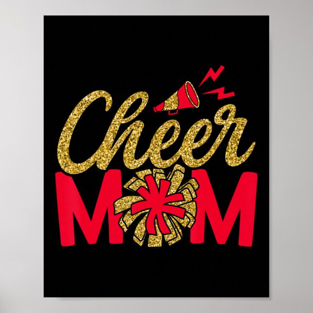 Affiche Maman Cheerleader Cheerleading Maman de Cheer (Devant)