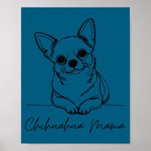 Affiche Maman Chihuahua Chihuahua à poils courts Maman Chi