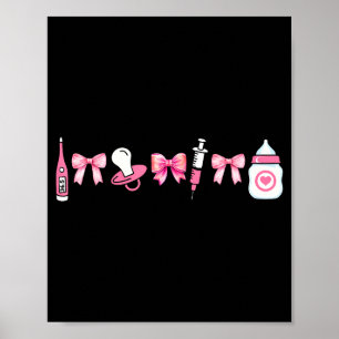 Affiche Maman Coquette Bébé Mbu Infirmière Post-partum Rn