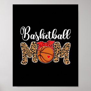 Affiche Maman Crâne Léopard Chignon Sale Jour de Match Drô