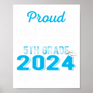 Affiche Maman De 5E Année Diplômée 2024 Primaire