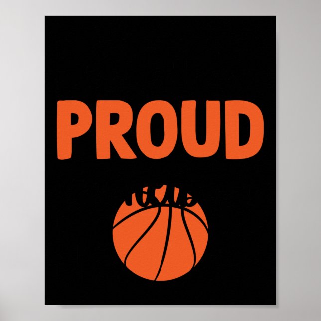 Affiche Maman De Basket-Ball Forte Et Fière - Citations Dr (Devant)