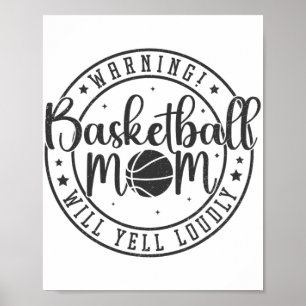 Affiche Maman De Basketball Va hurler Louement Mères Jour 