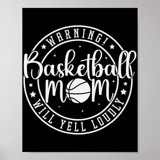 Affiche Maman de basketteur criera fort  (Devant)