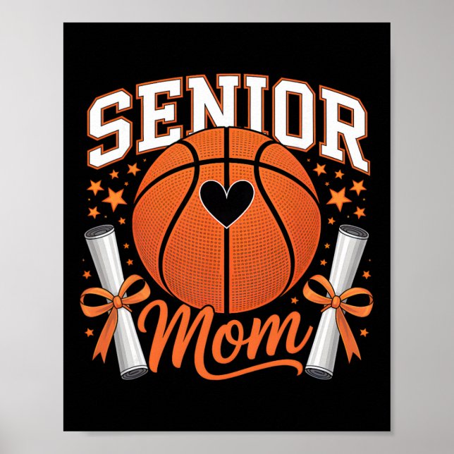 Affiche Maman de basketteur senior 2026 Maman de basketteu (Devant)