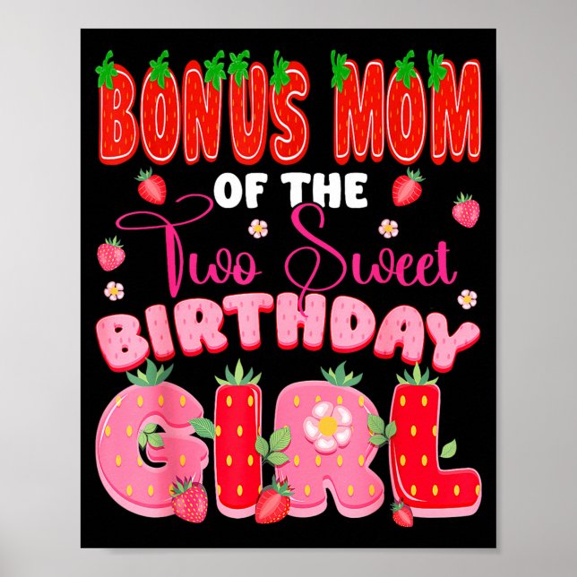 Affiche Maman de bonus des deux mignonnes filles de 2 ans (Devant)