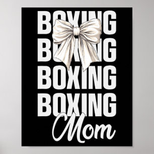 Affiche Maman de boxe Coquette Arc Amateurs de boxe mignon