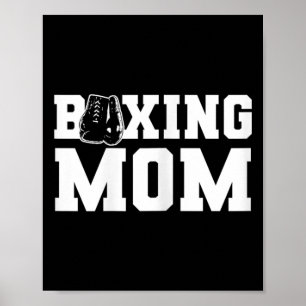 Affiche Maman de boxe solidaire et fière Parent de boxe