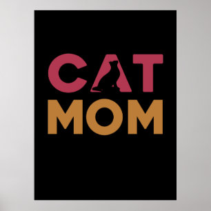 Affiche Maman de chat
