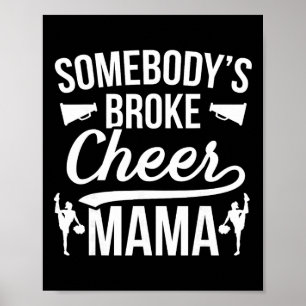 Affiche Maman de Cheerleader à l'Esprit Cassé Maman de Che
