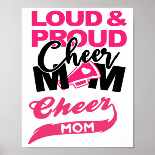 Affiche Maman de Cheerleading Cadeau pour Parents Maman 
