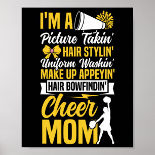 Affiche Maman de cheerleading Cheer Je suis une preneuse d