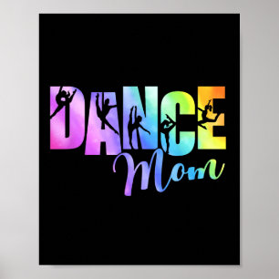 Affiche Maman de danse tie-dye mignonne fête des mères 