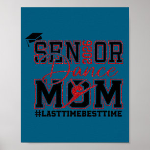 Affiche Maman de danseuse senior rétro 2026 maman d'une da