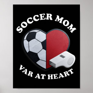 Affiche Maman de foot du jour de match – Conception 3D Hea