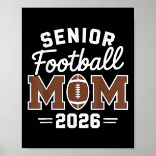 Affiche Maman de footballeur senior fière année senior mam