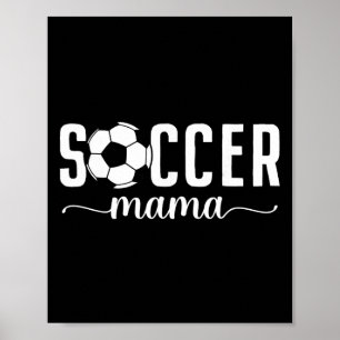 Affiche Maman de footballeuse Maman Mère Joueuse de foot M