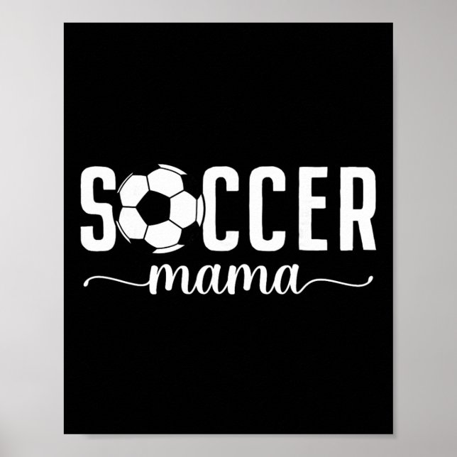 Affiche Maman de footballeuse Maman Mère Joueuse de foot M (Devant)