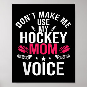 Affiche Maman de hockey Joueuse d'équipe Fête des mères Te