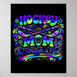 Affiche Maman de hockey la lutte est réelle Équipe de spor