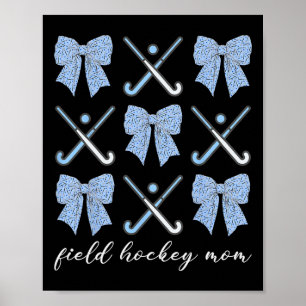 Affiche Maman de hockey sur gazon Coquette Arc Mignons ama