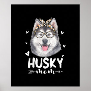 Affiche Maman de Husky Dog Lovers Mother day