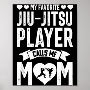 Affiche Maman de Jiu Jitsu Brésilien BJJ Arts Martiaux Drô