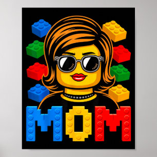 Affiche Maman de la famille maître constructeur construisa